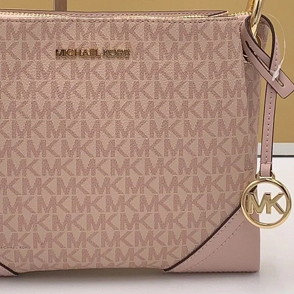 MICHAEL KORS NICOLE LG TRIPLE COMPARTMENT CROSSBODY - Picture 15 of 16